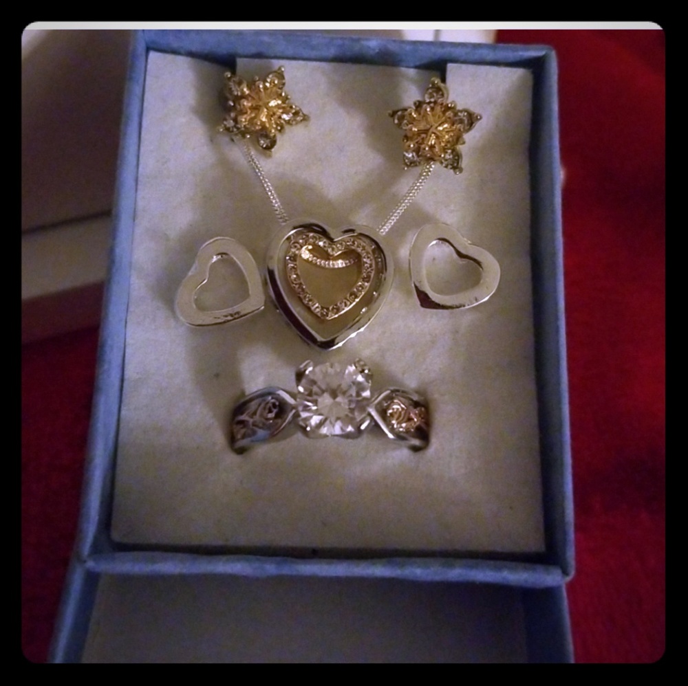NWT Sterling Silver Two Tone Set